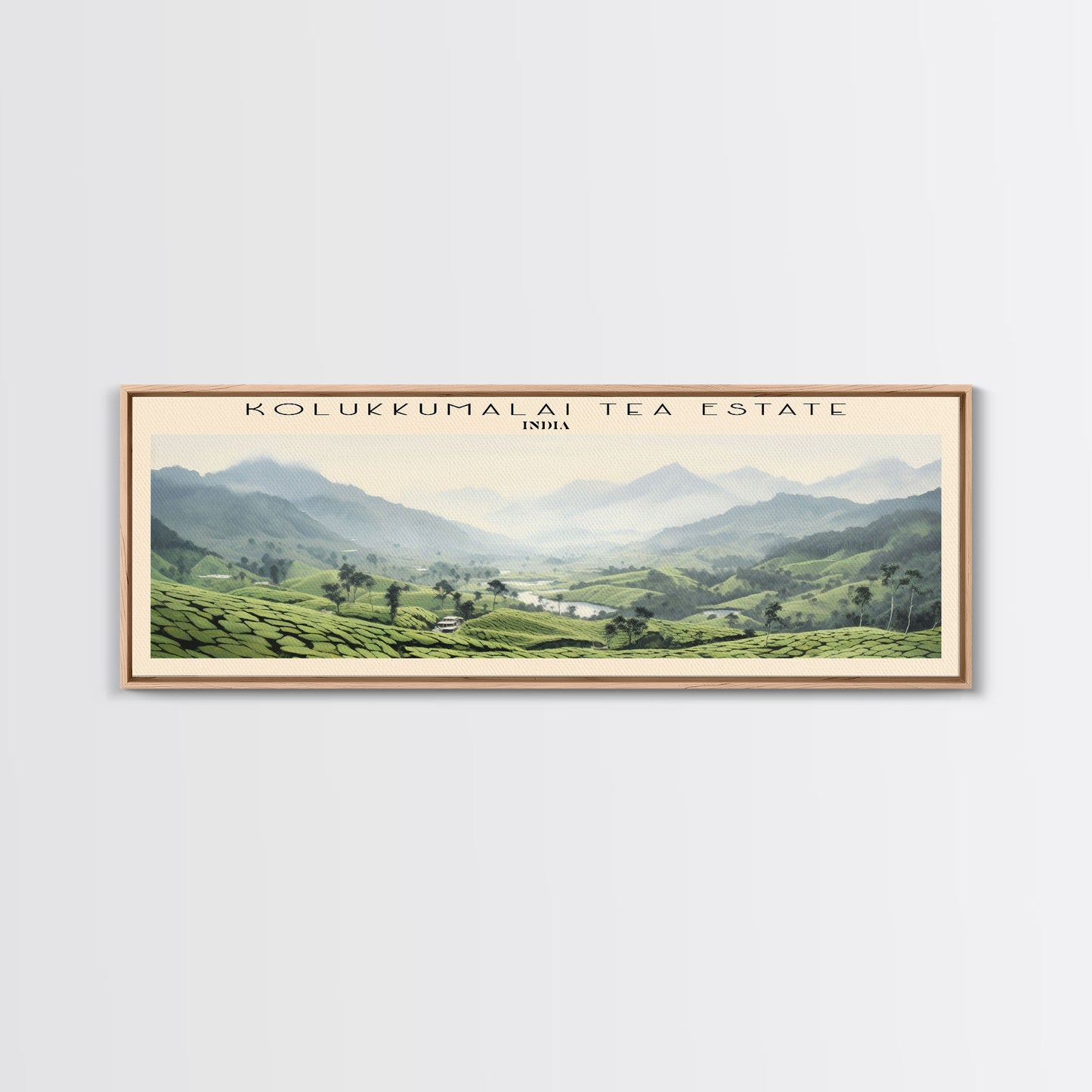 Kolukkumalai Tea Estate Wall Art Travel Poster Print, Gift For Travel Lover, Vacation Gift, COUNTRY Wall Art, Home Decor, Original Art