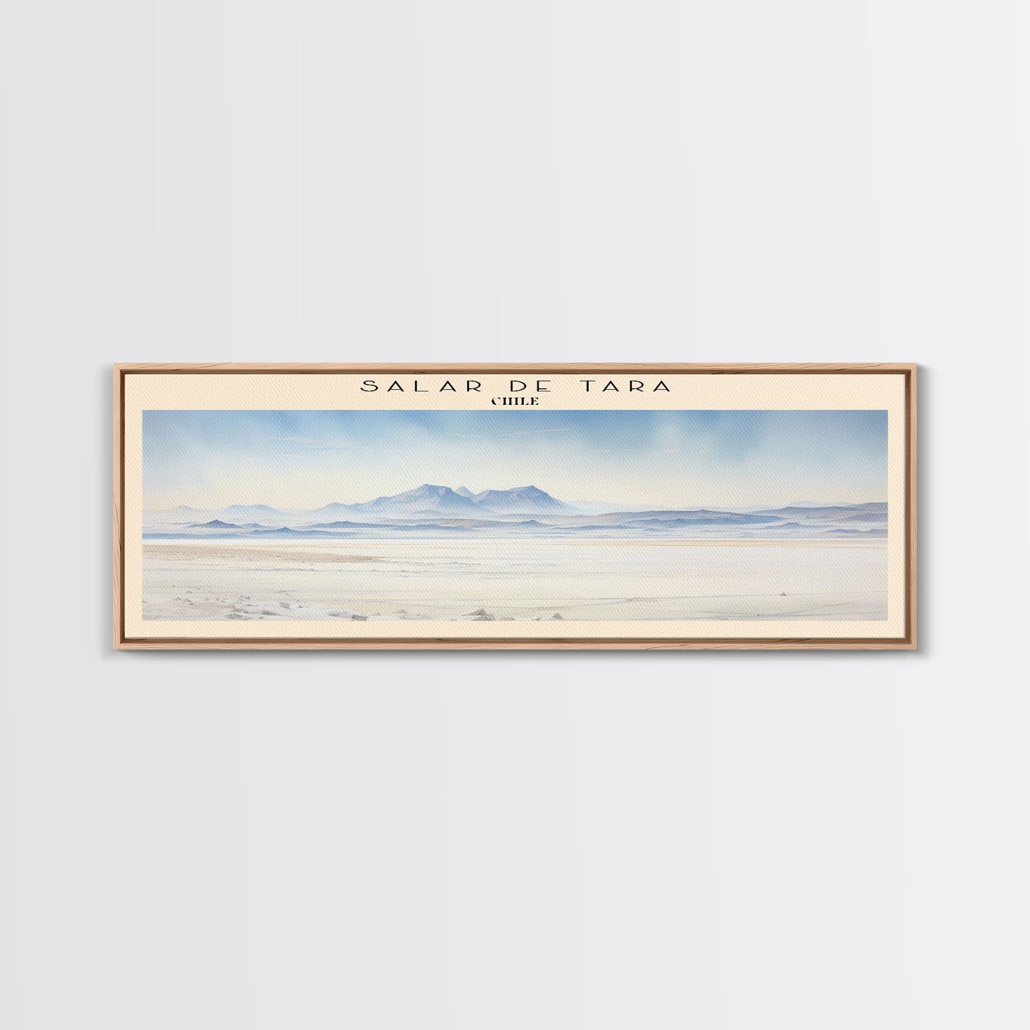 Salar de Tara Travel Print Wall Art, Travel Poster Print, Retro Style COUNTRY Home Decor, Wall Hanging, Travel Gift Idea, Unique Metal Art