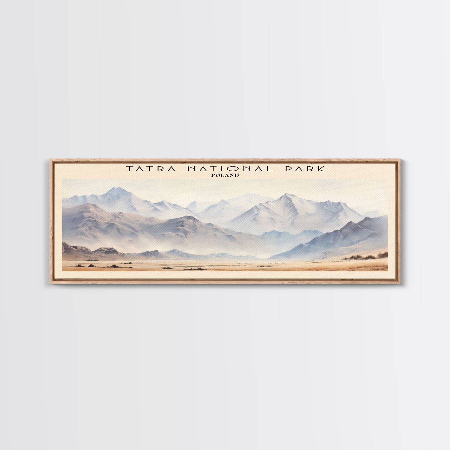 Tatra National Park Travel Poster Print, Framed Canvas Wall Art, Metal Wall Art, COUNTRY art, Gift For Him, Travel Wall Art, Travel Lover Gift