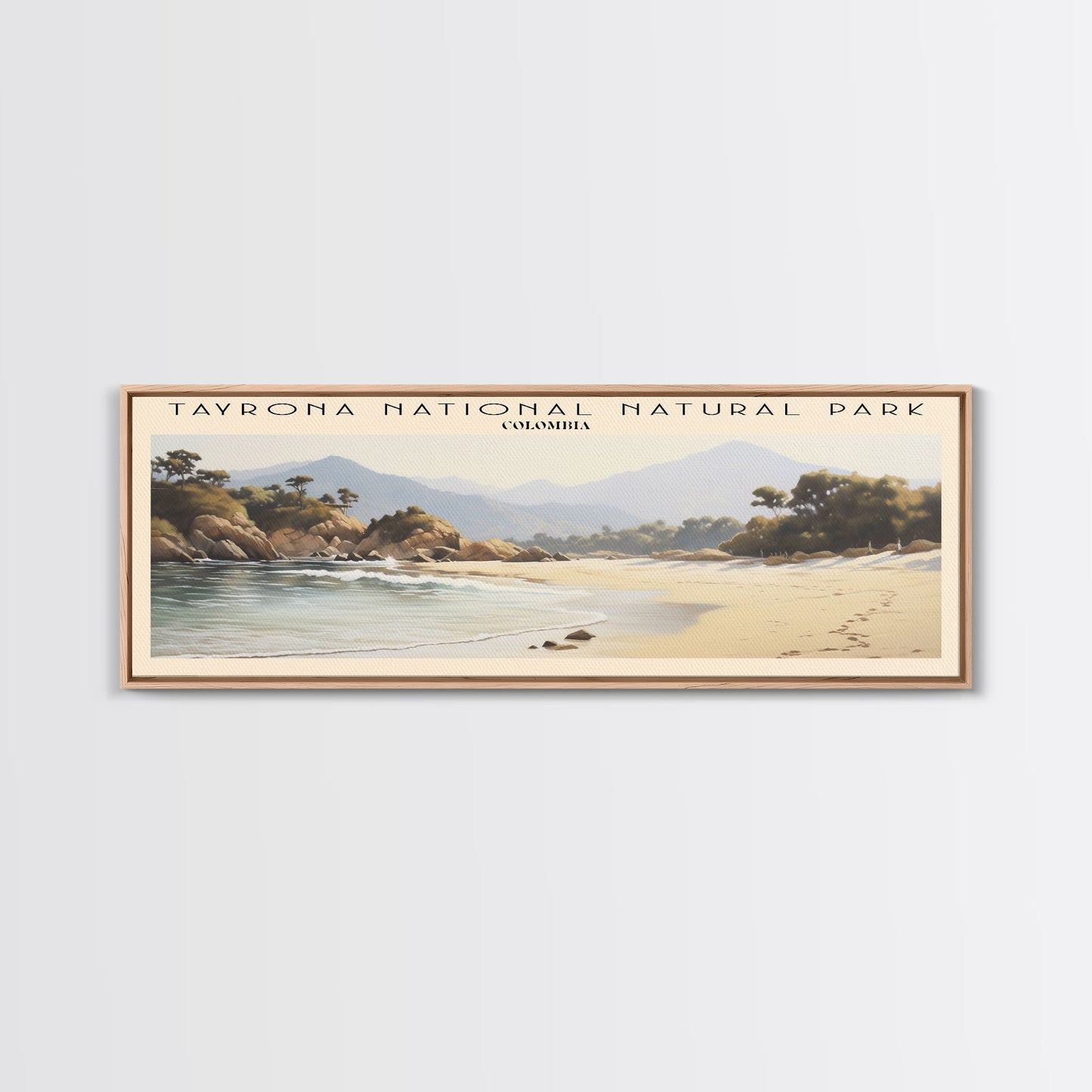 Tayrona National Natural Park Wall Art Travel Poster Print, Gift For Travel Lover, Vacation Gift, COUNTRY Wall Art, Home Decor, Original Art