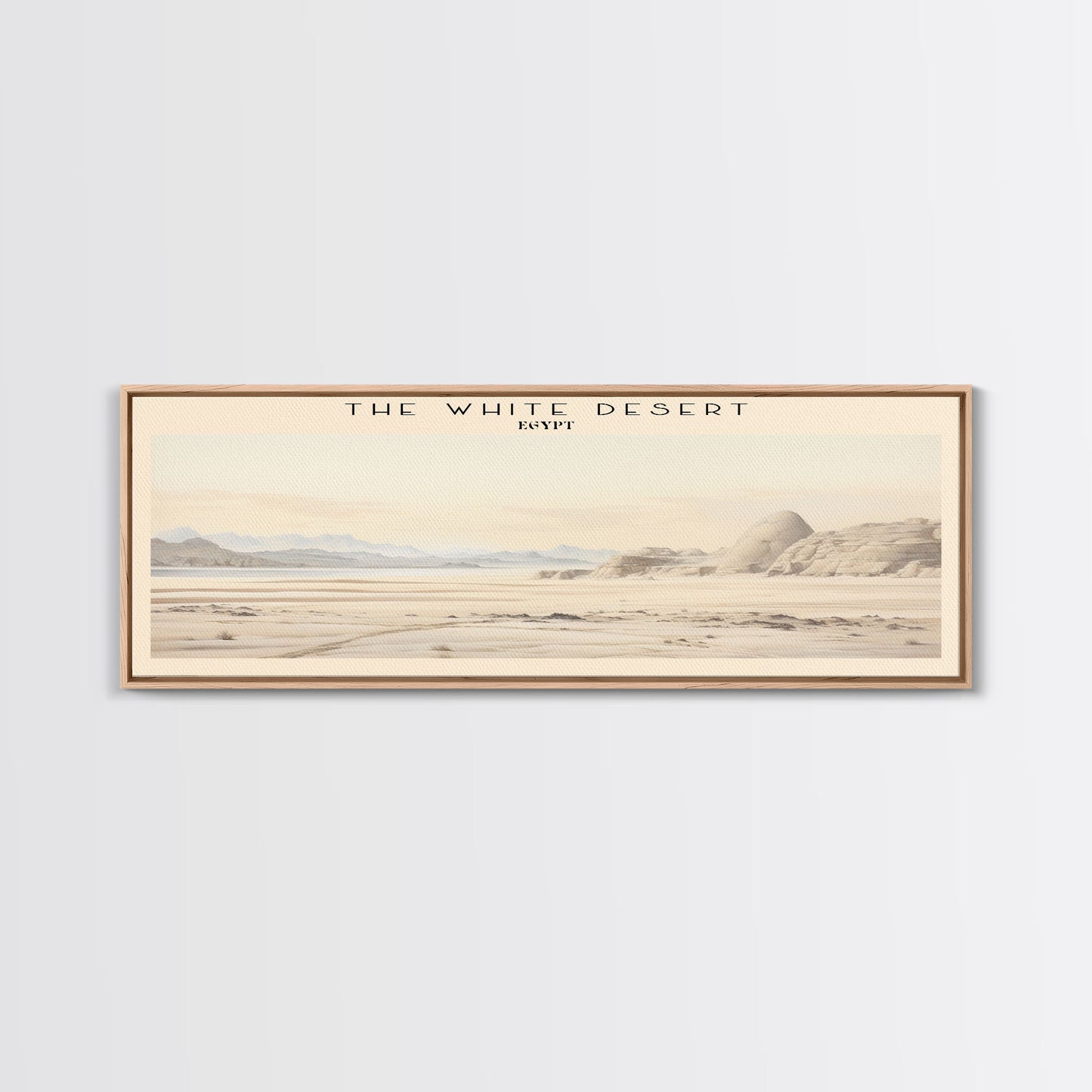 The White Desert Travel Print Wall Art, Travel Poster Print, Retro Style COUNTRY Home Decor, Wall Hanging, Travel Gift Idea, Unique Metal Art
