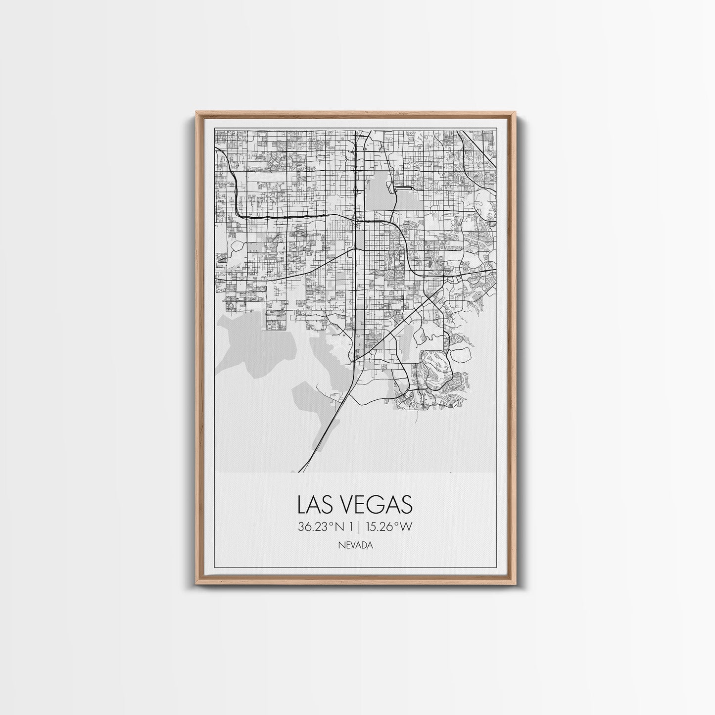 Las Vegas Street Map, Nevada Map, City Map Art, Modern Wall Art, Wall Art, Canvas Print, Travel Wall Décor, Dorm Wall Print, Couples Gift