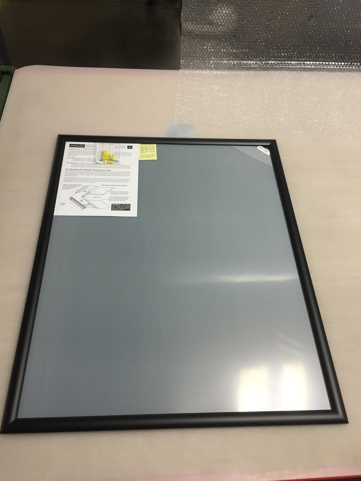 Premium Anodized Aluminum Poster Frame — Custom Size Made in the USA