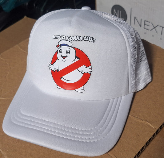 Adjustable Trucker Baseball Hat Cap Ghostbusters Stay Puft Who Ya Gonna Call