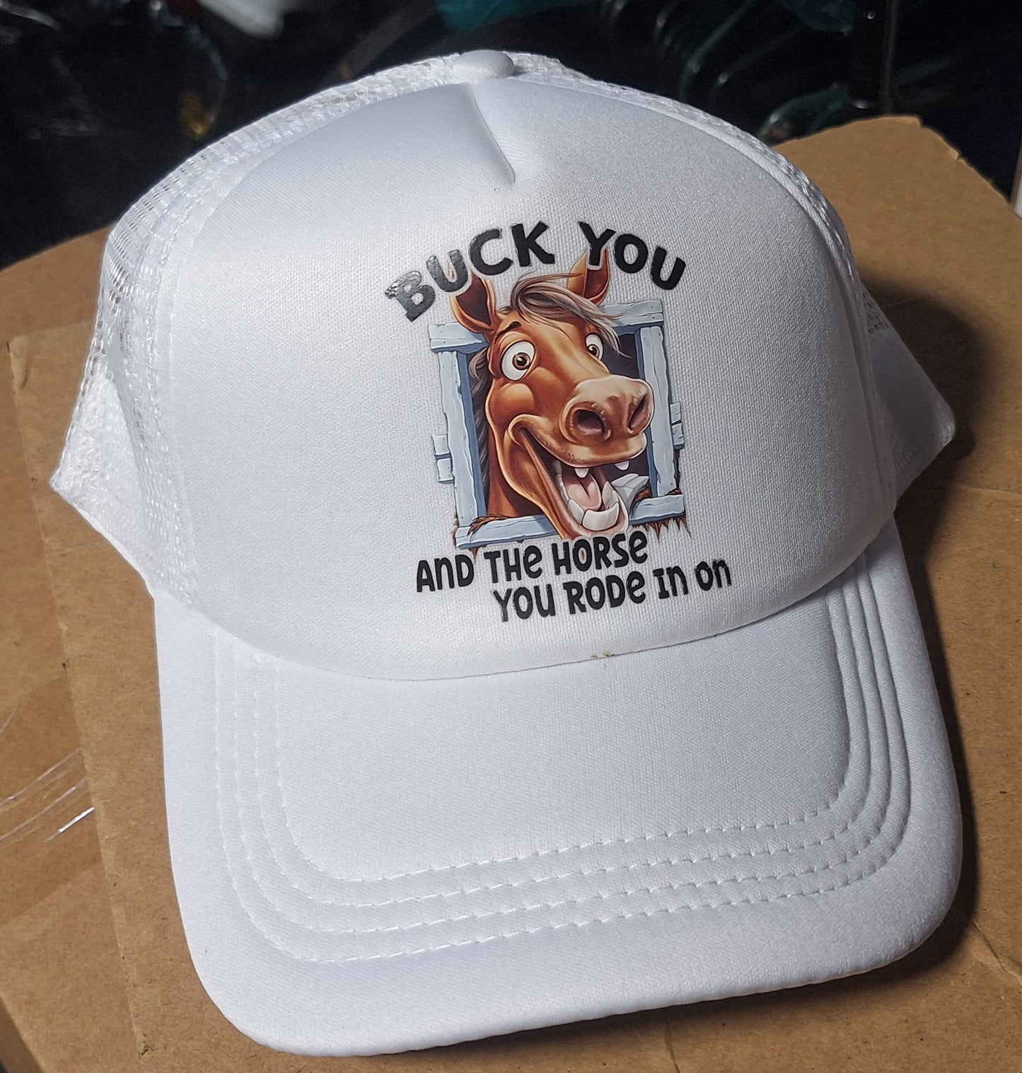 Adjustable Trucker Baseball Hat Cap Buck You and the Horse You Rode in On