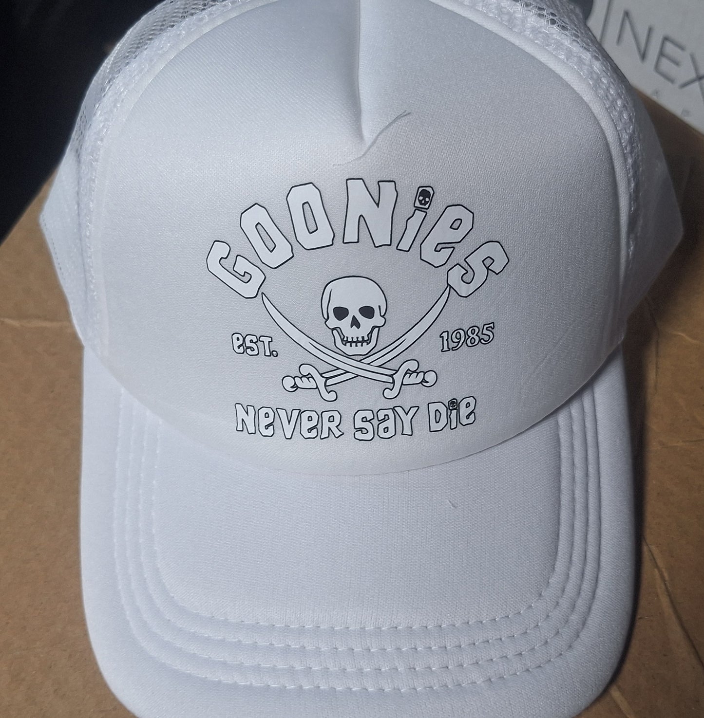 Adjustable Trucker Baseball Hat Cap Goonies Never Say Die