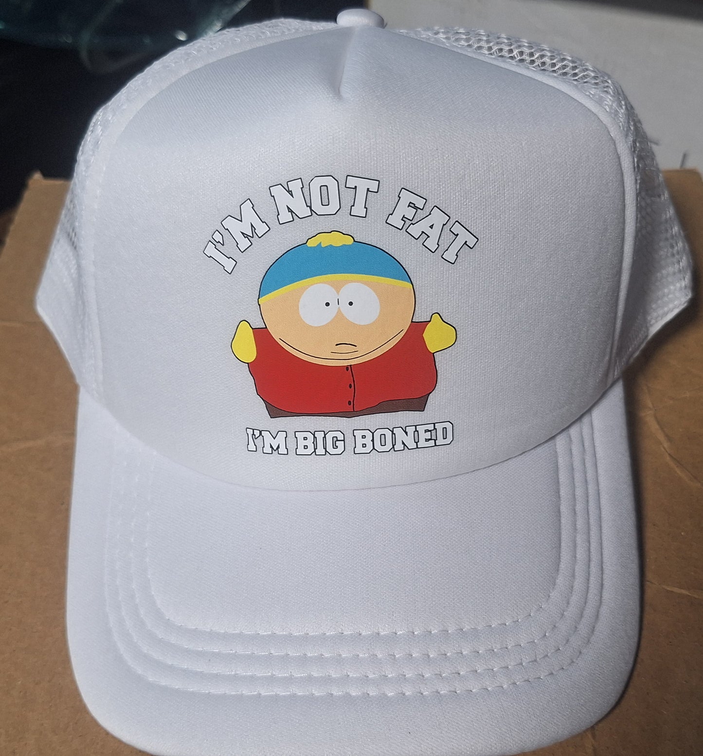 Adjustable Trucker Baseball Hat Cap Cartman Im Not Fat Im Big Boned Southpark