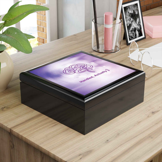 Handled, Actually — Black Keepsake Box