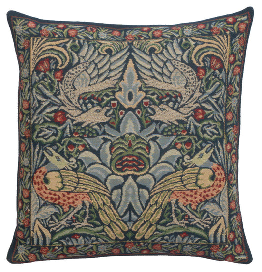 Peacock and Dragon Blue Cushion Wholesale