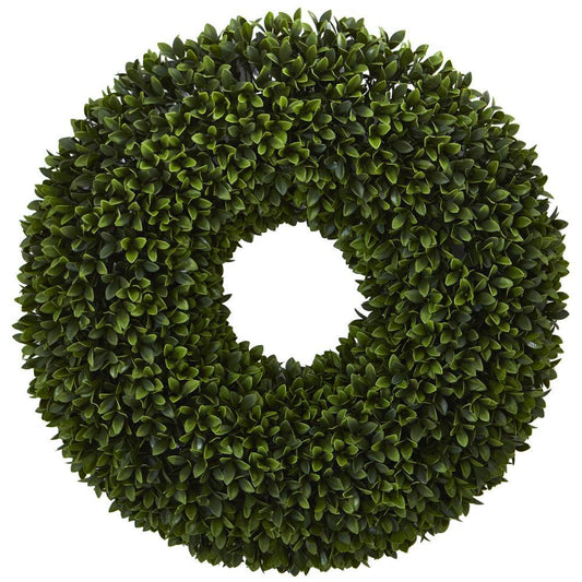 24" Boxwood Artificial Wreath