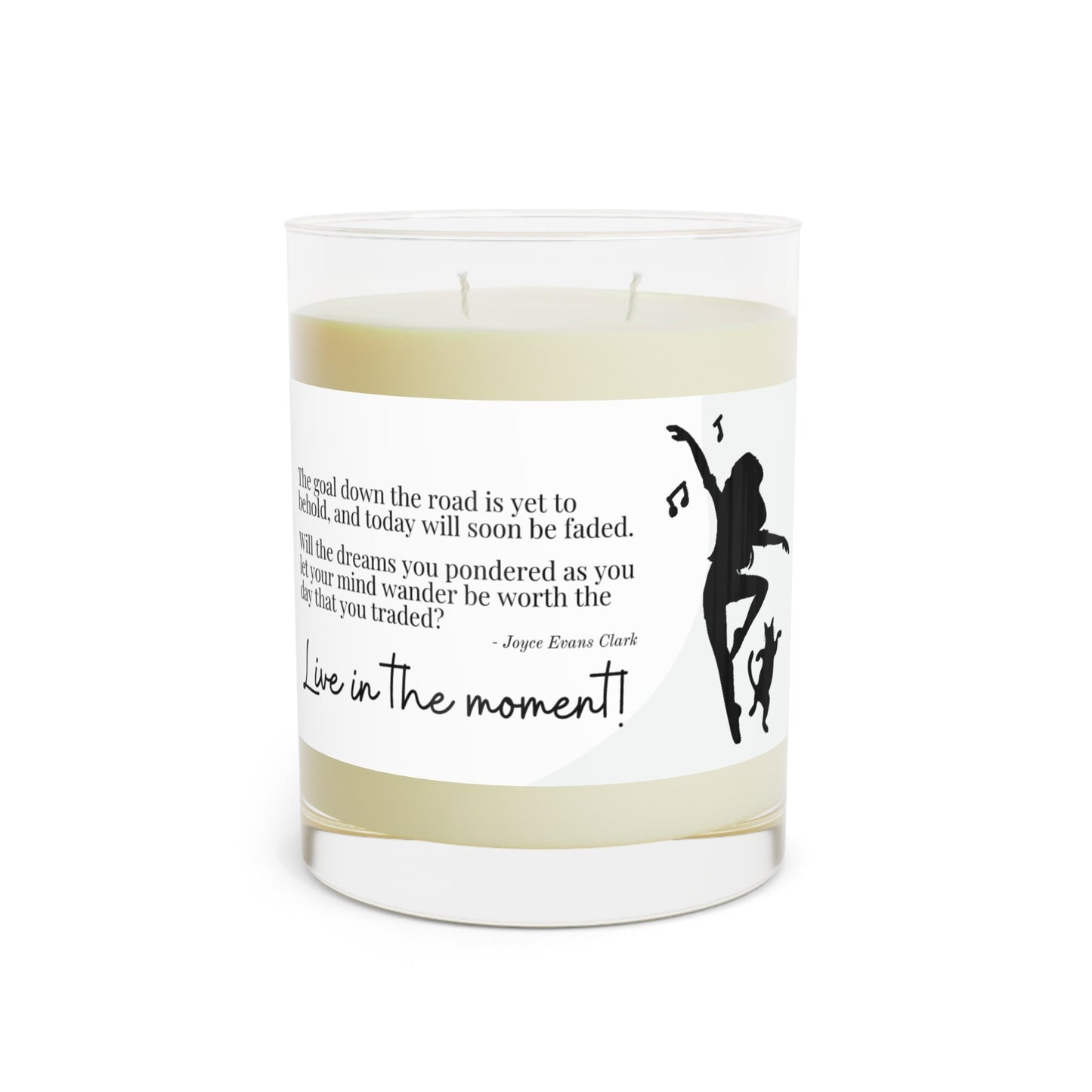 Live in the Moment Candle | Inspirational Quote Soy Candle