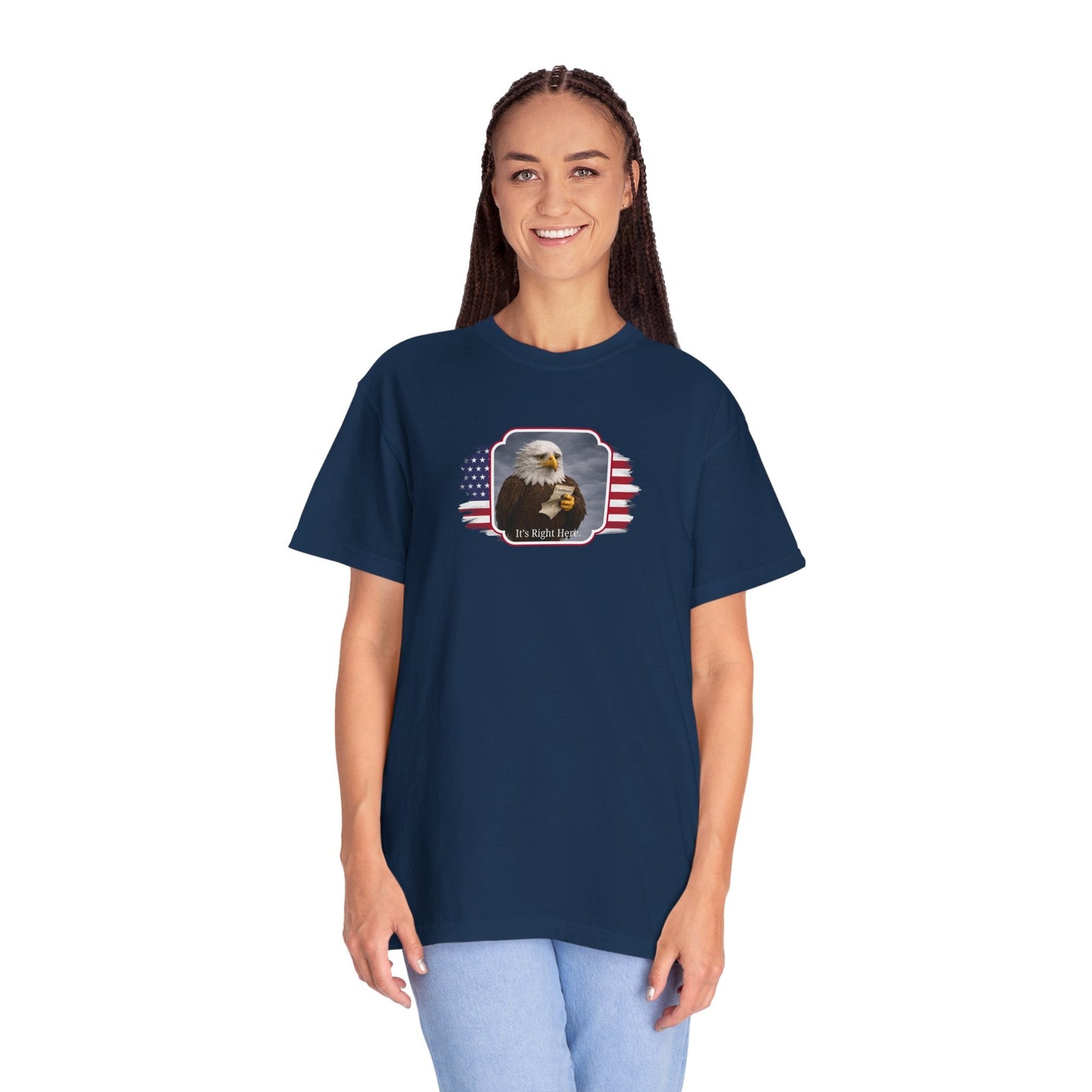 “It’s Right Here” Political Parody T-Shirt