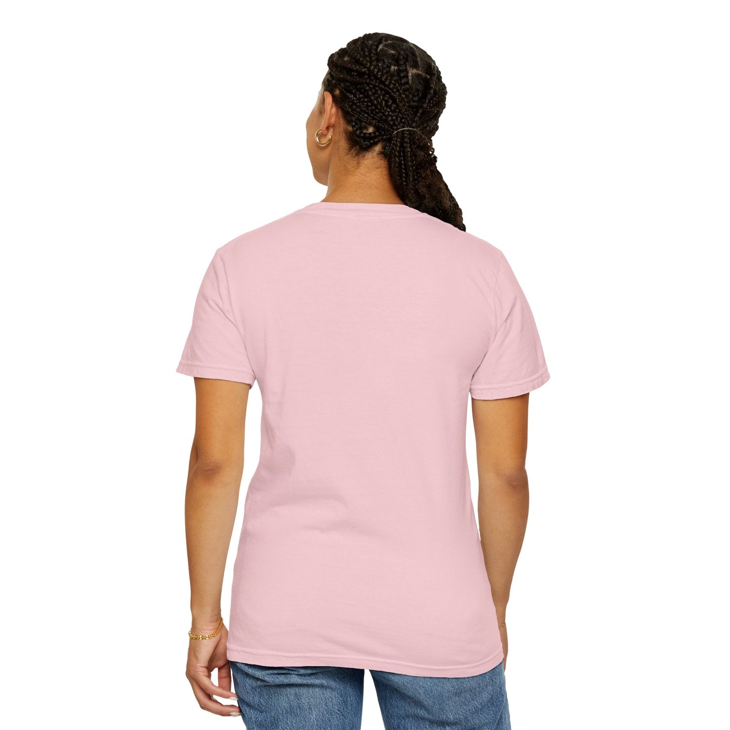 Mother & Cat Embrace T-Shirt | Minimal Line Art Cat Mom Shirt