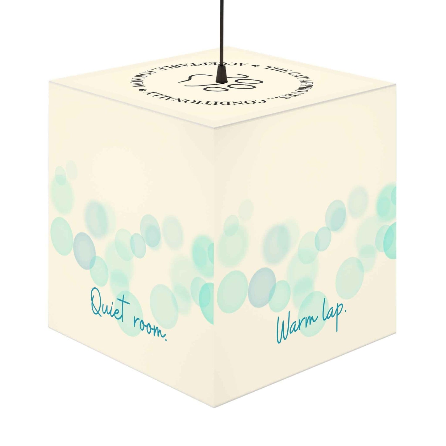 Soft Paws Perfect Day Cat Cube Lamp – Cozy Cat Lover Accent Light