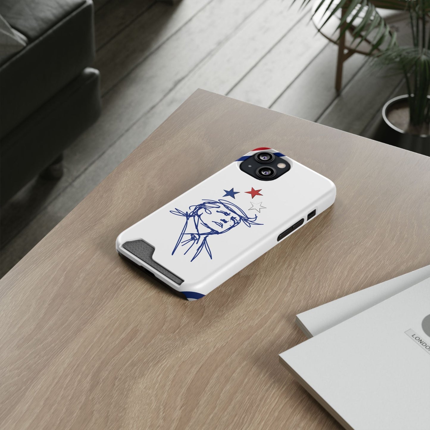 Minimal Line Portrait MagSafe iPhone Case — Say Less Edition