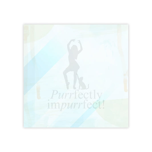 Purrfectly Imperfect — Cat Lover Sticky Notes