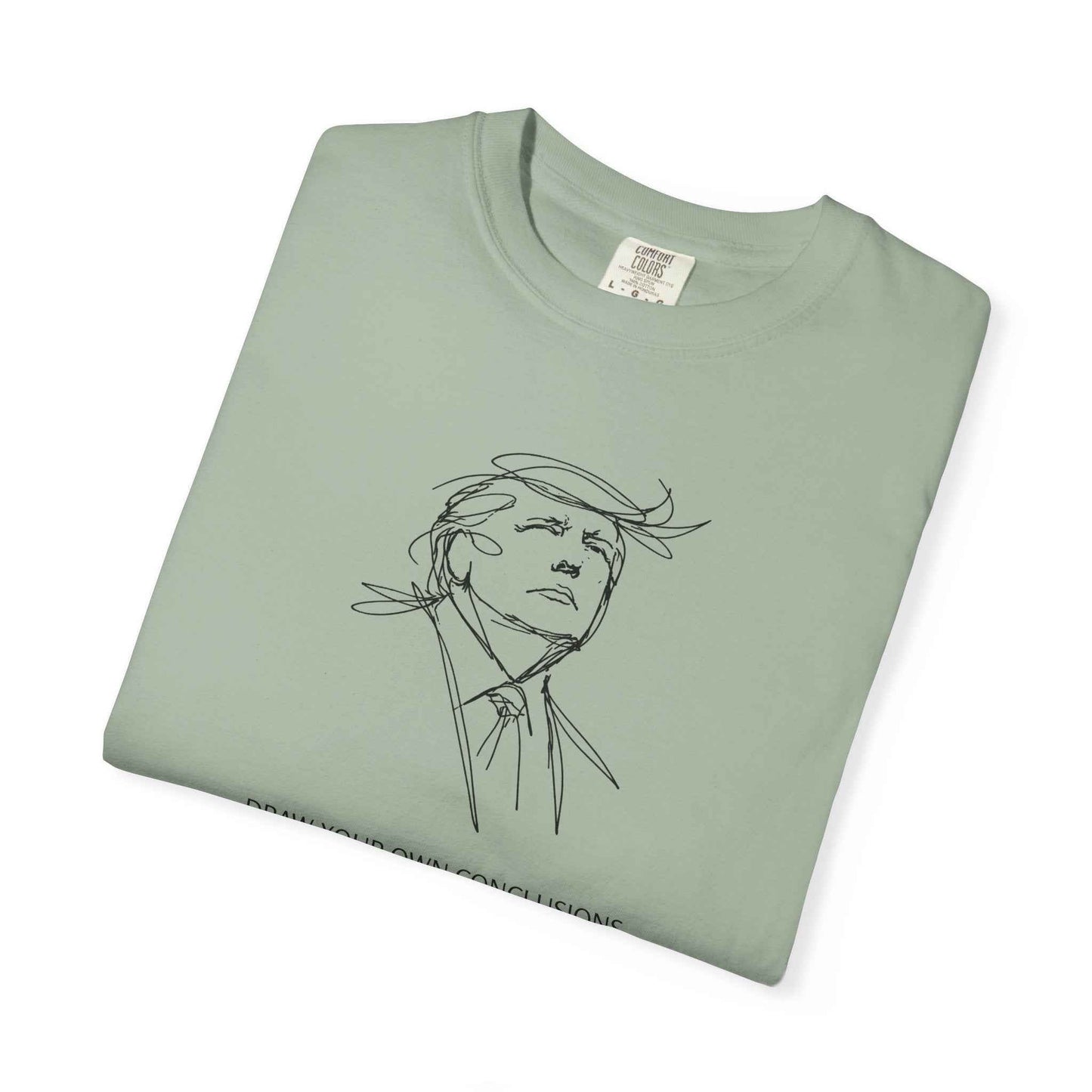 Draw Your Own Conclusions Unisex Graphic Tee – Minimal Line Art Statement Shirt