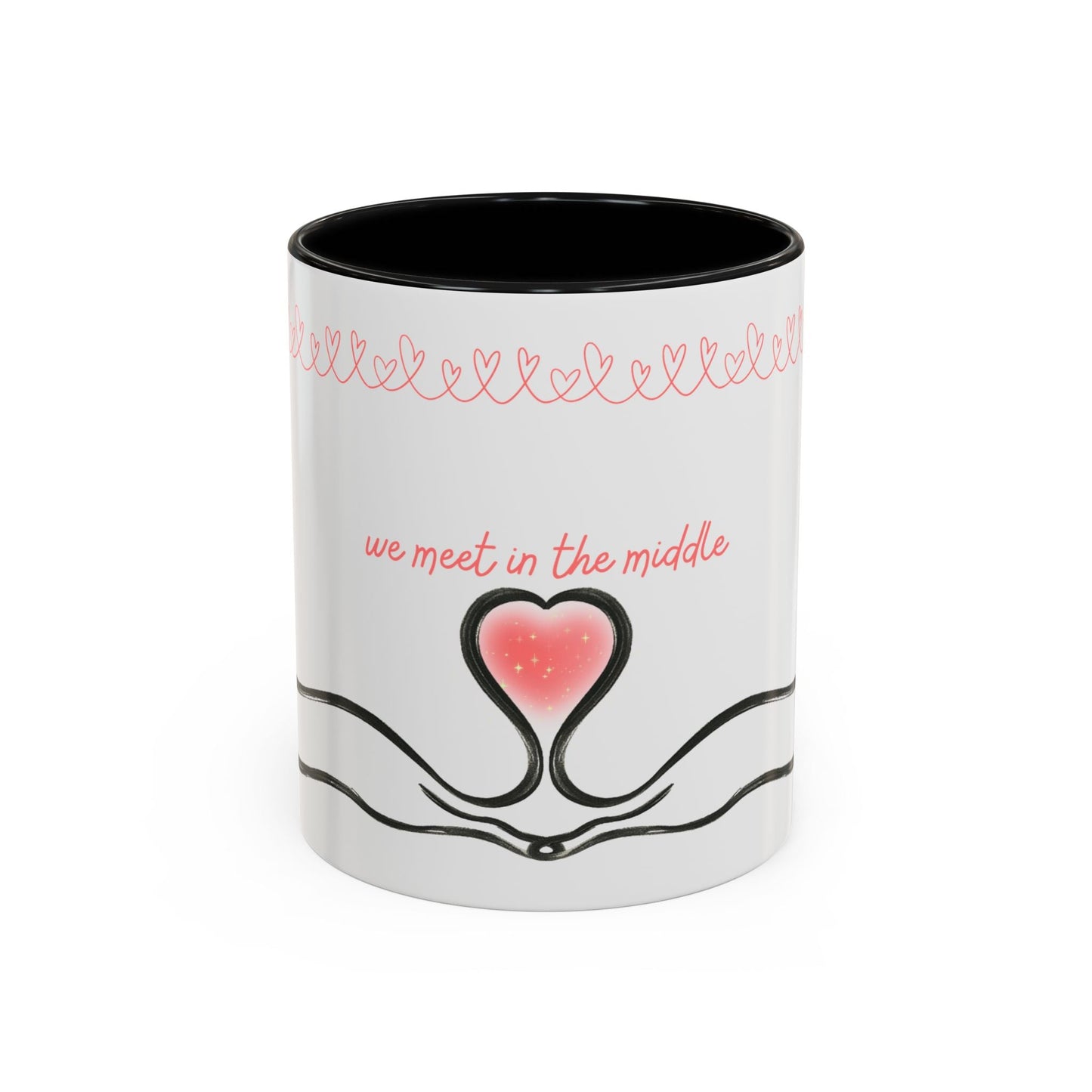We Meet in the Middle Cat Wraparound Coffee Mug