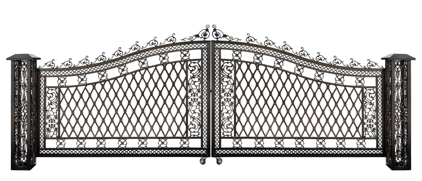 Bridgeton Moore Aluminum Wide Driveway Gate (KIT)