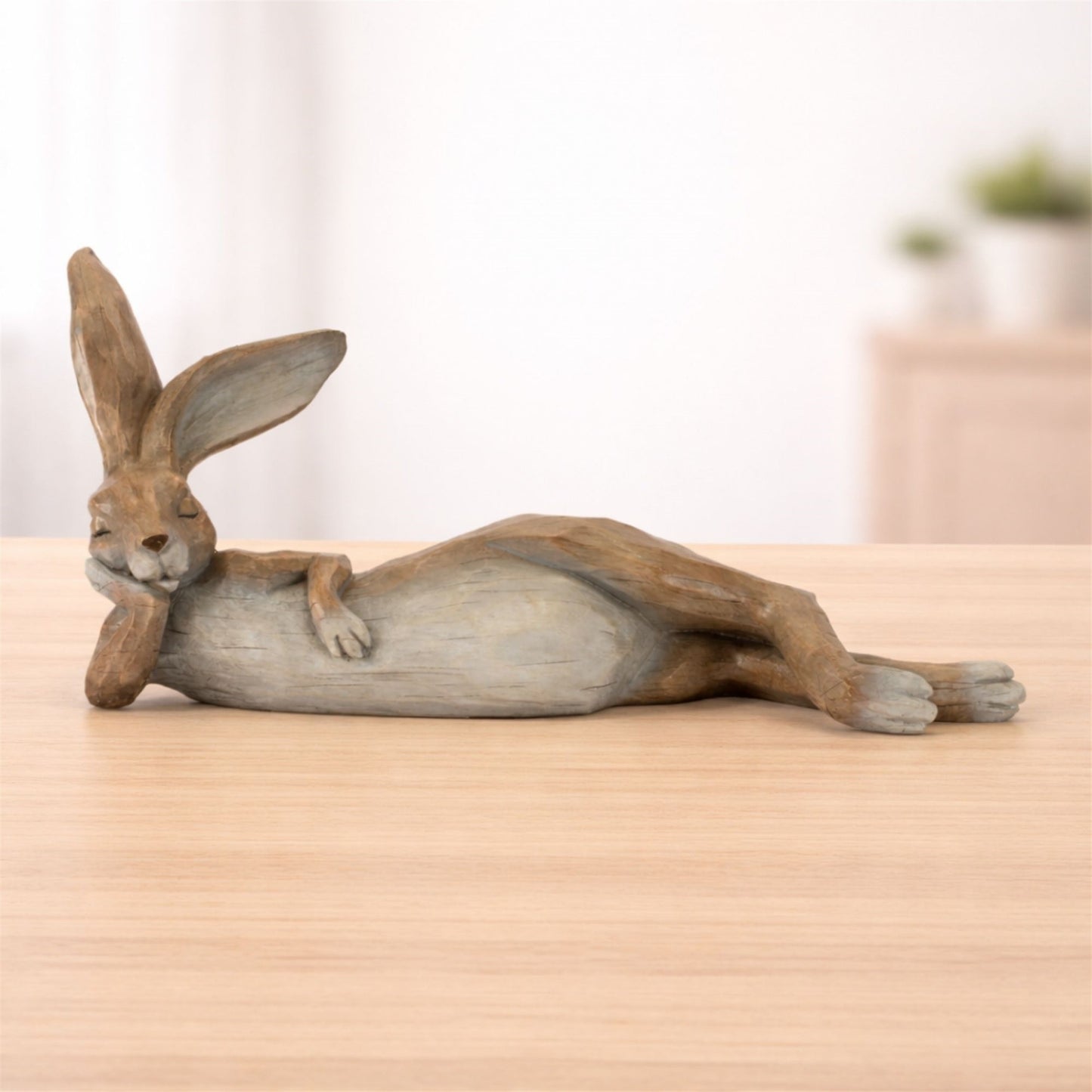 Lounging Rabbit Statue (Set of 2)