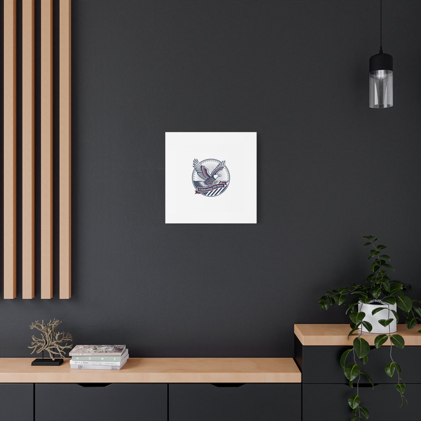 250th Anniversary Eagle Emblem Canvas | Semiquincentennial Americana