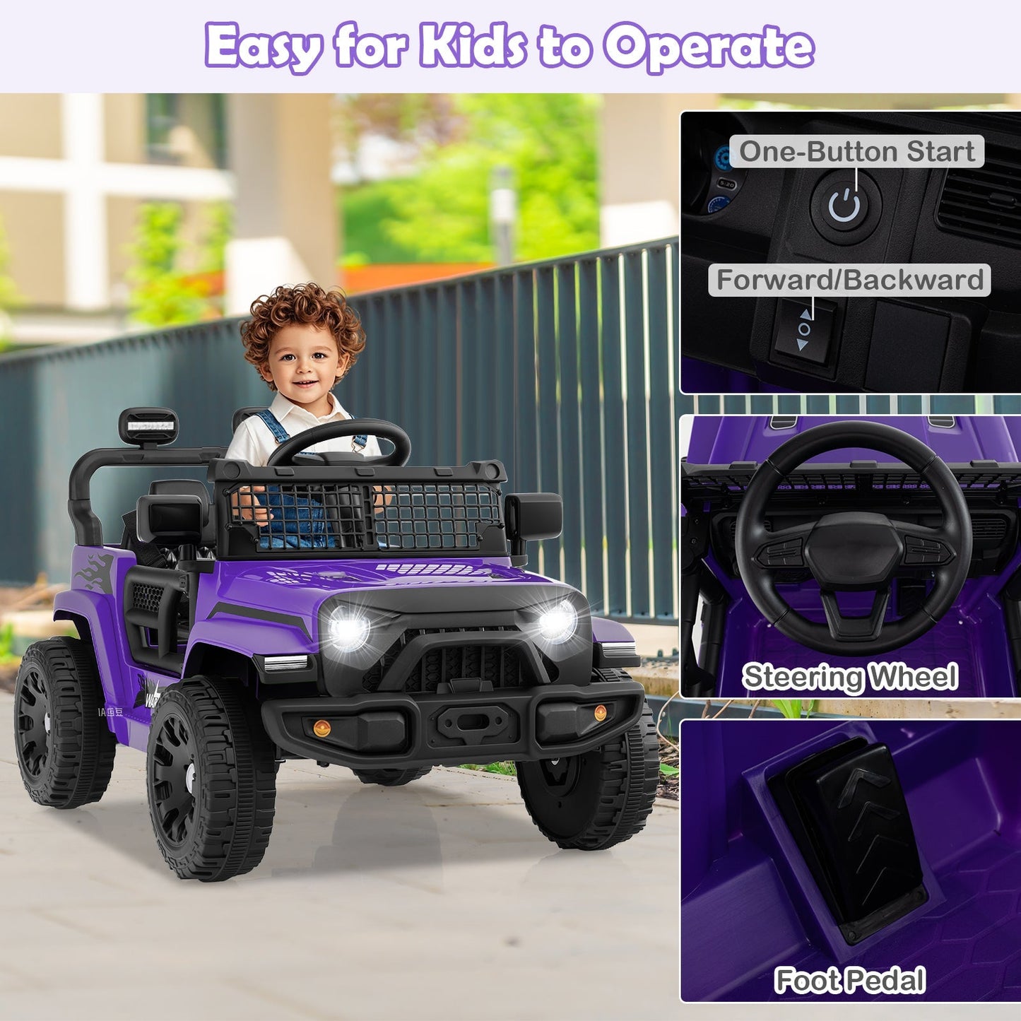 12V Kids Ride on Truck Car Battery Powered Electric Vehicle