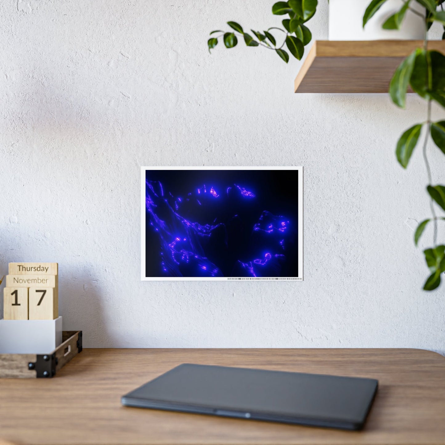 ultraviolet mountain [perspective melt] art print i