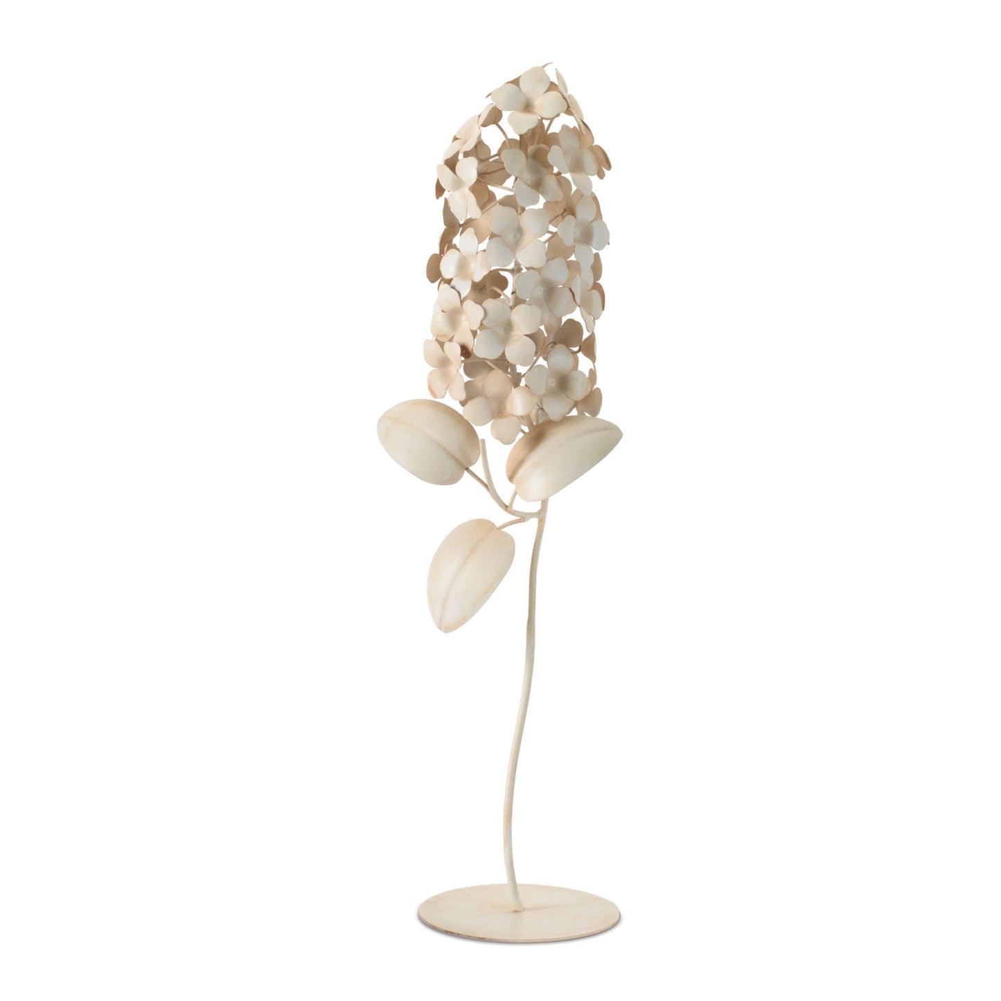 Metal Cone Hydrangea Floral DŽcor 20"H