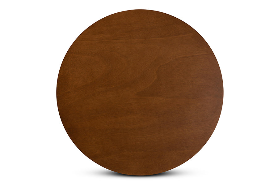 Baxton Studio Anesa Modern and Contemporary Transitional Walnut Brown Finished Wood 5-Piece Dining Set
