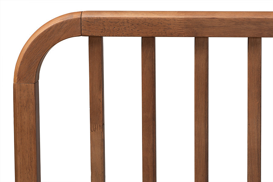 Baxton Studio Neilan Modern and Contemporary Walnut Brown Finished Wood Queen Size Platform Bed