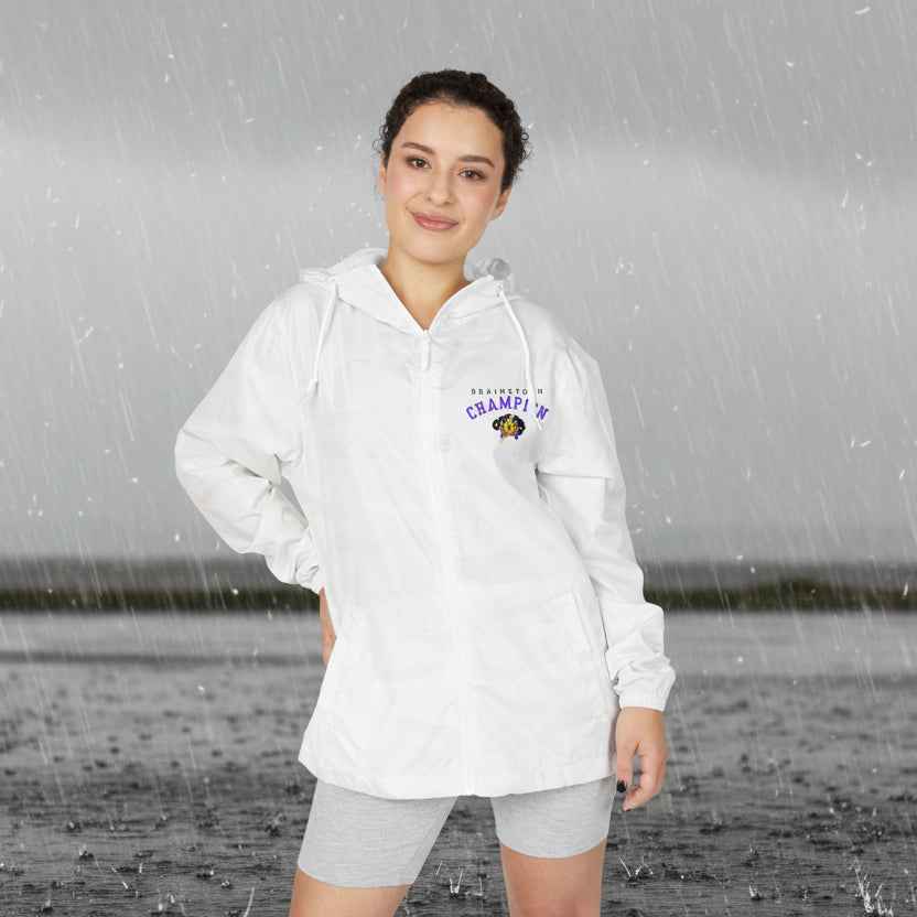 Brainstorm Champion Lightweight Windbreaker – White Camo Rain Jacket