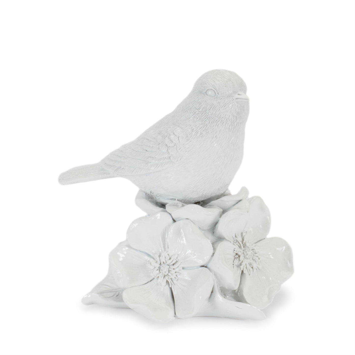 Bird on Floral Pedestal Figurines (Set of 2)