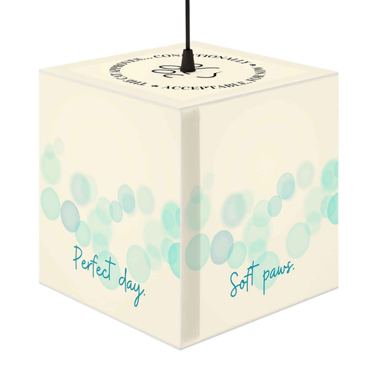 Soft Paws Perfect Day Cat Cube Lamp – Cozy Cat Lover Accent Light