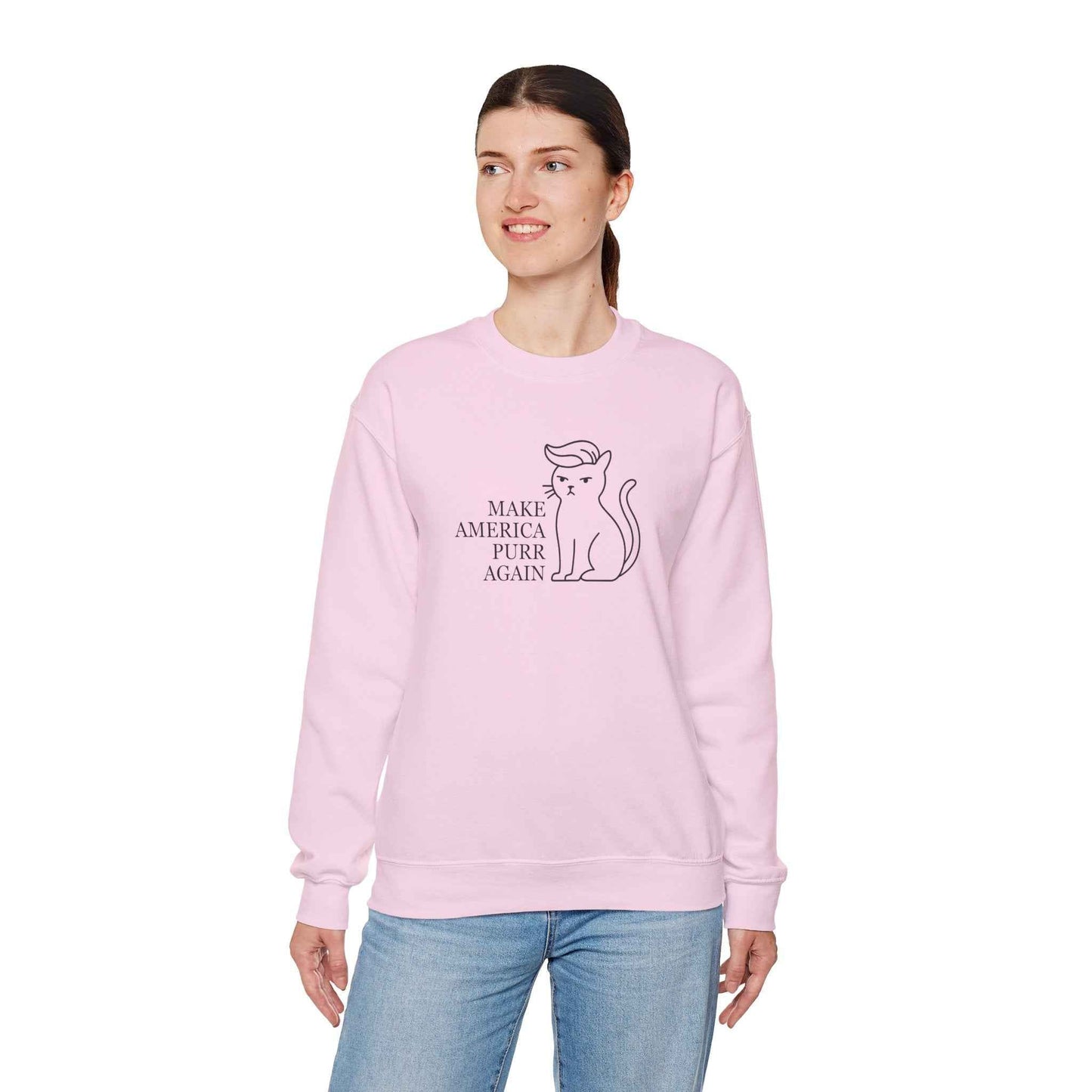 “Make America Purr Again” Parody Cat Sweatshirt
