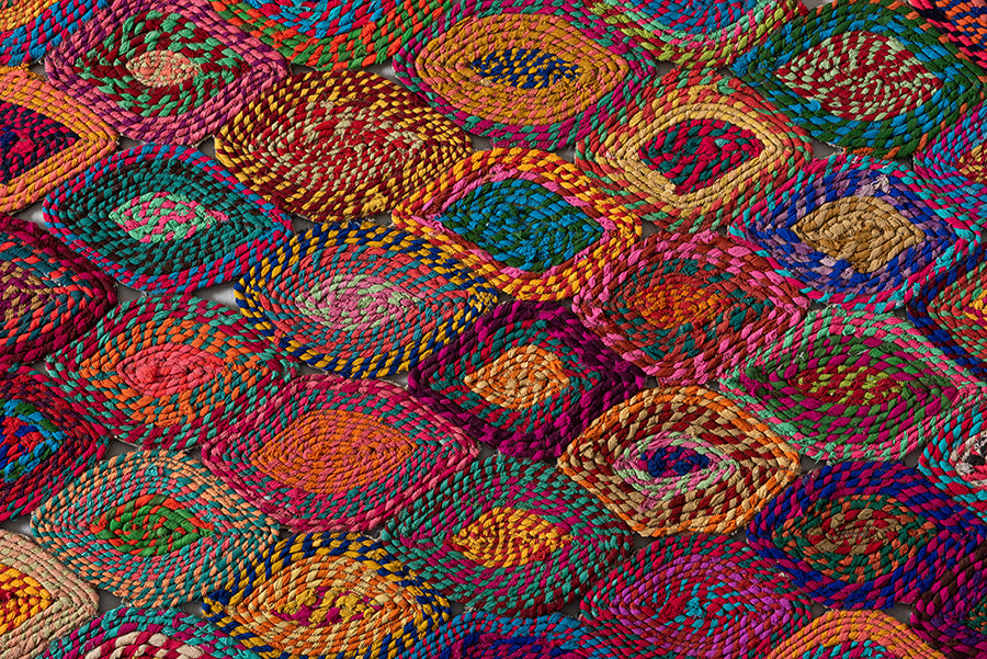 Baxton Studio Addis Modern and Contemporary Multi-Colored Handwoven Fabric Area Rug
