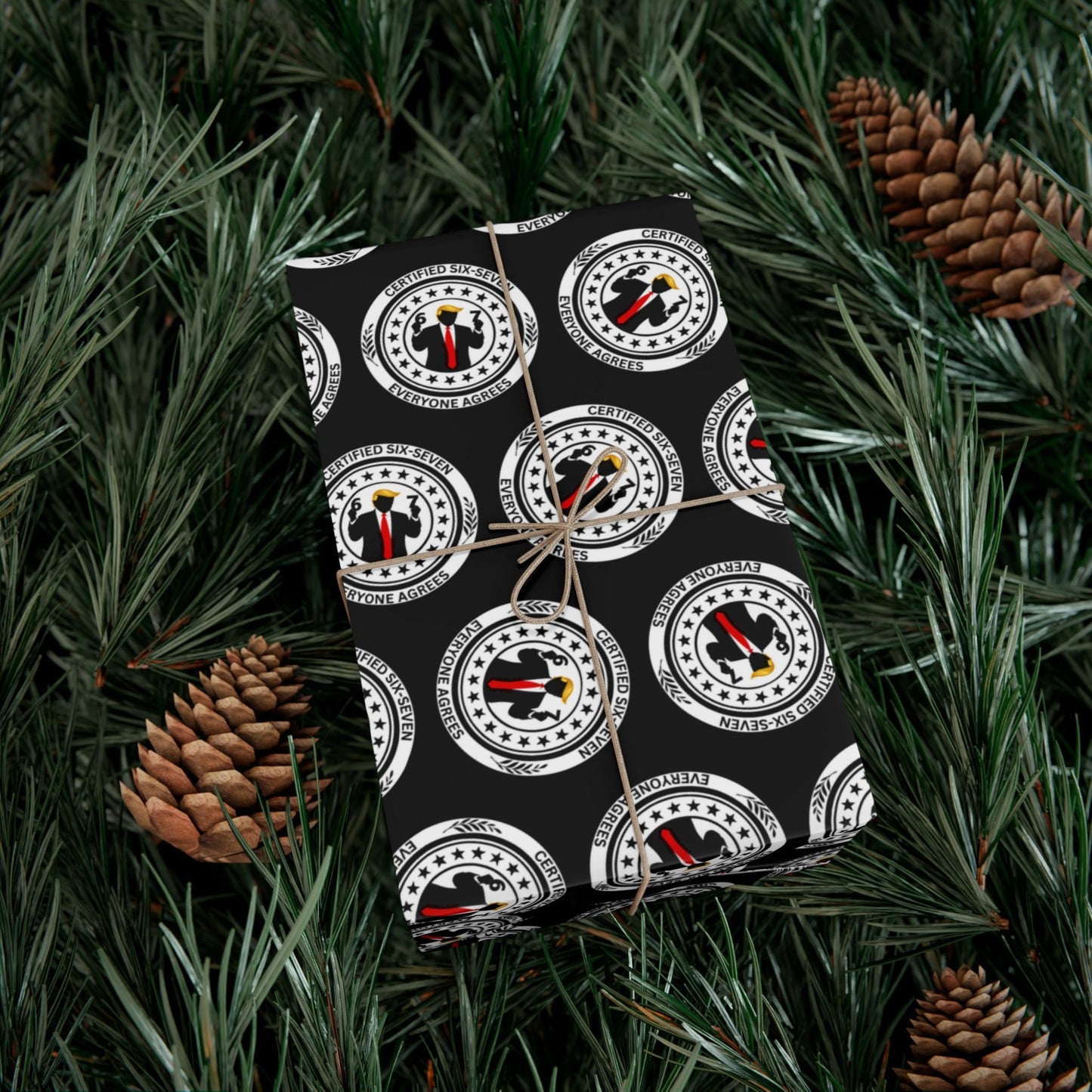 Certified Six-Seven Gift Wrap Paper (Political Parody)