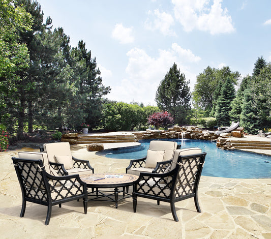 Astoria Outdoor Deep Seating Set of 5 (KIT)