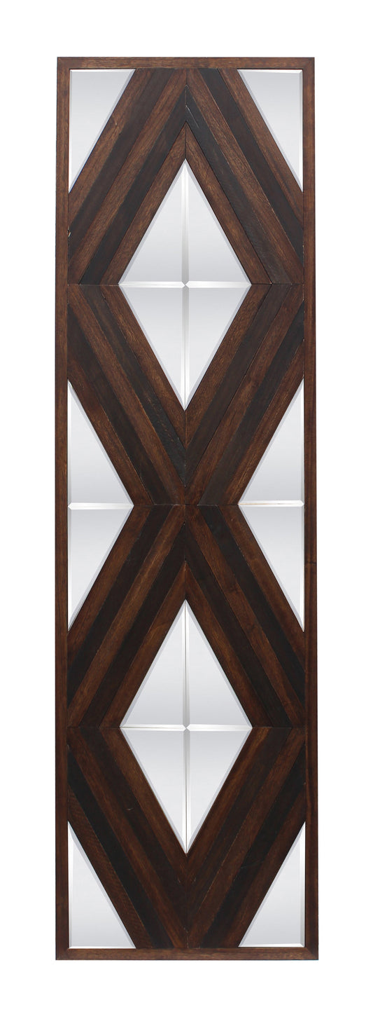 Contemporary Aspen Double Diamond Multi Tone 72 Inch Mirror
