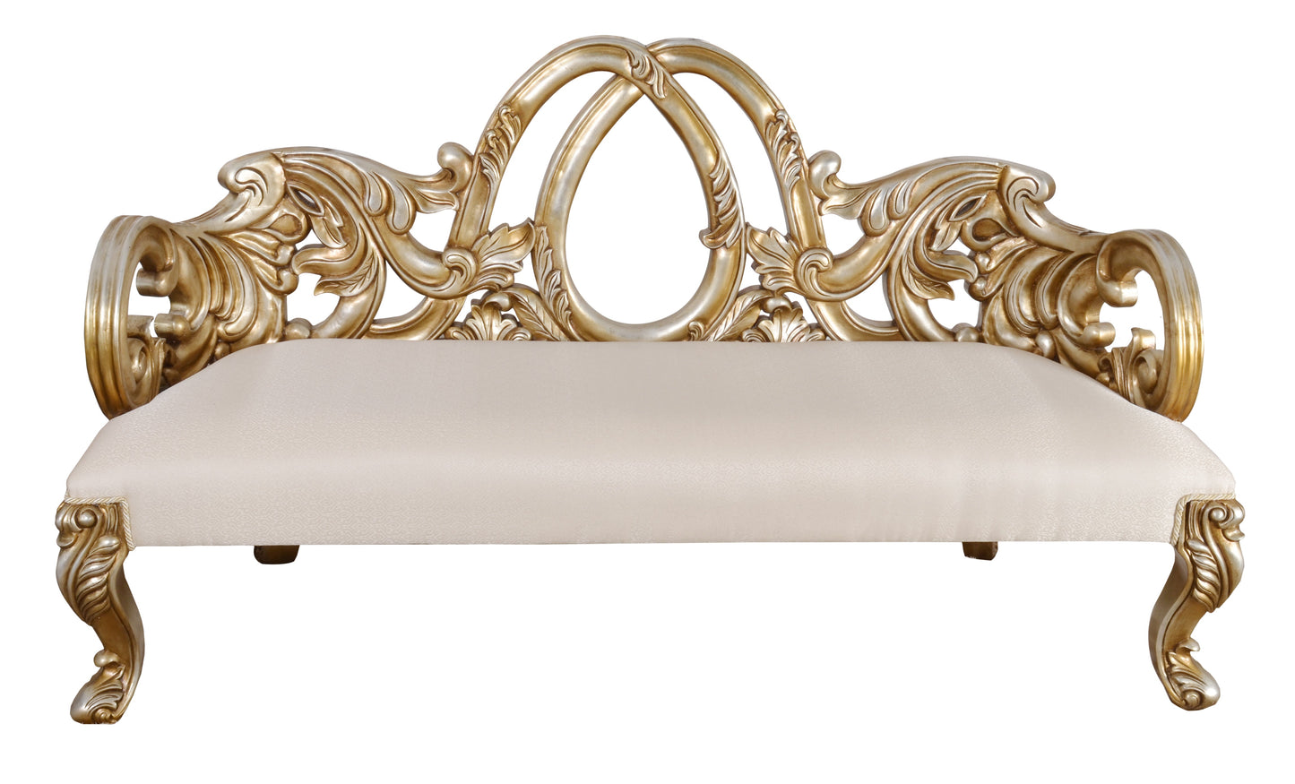 Platine Heavy Carved Bench