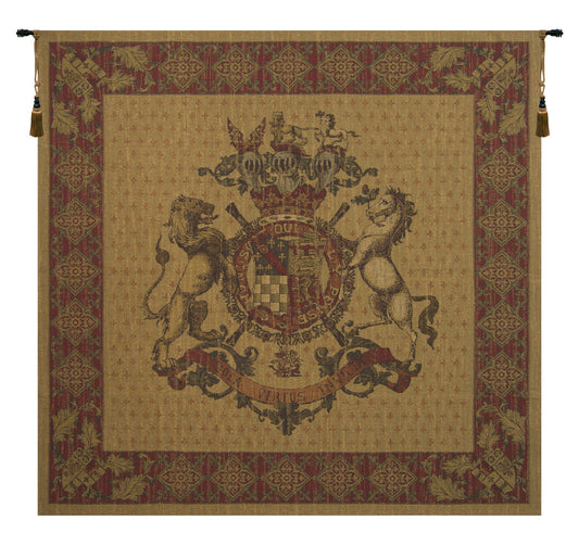 Honni Soit Qui Mal Y Pense Square Belgian Tapestry