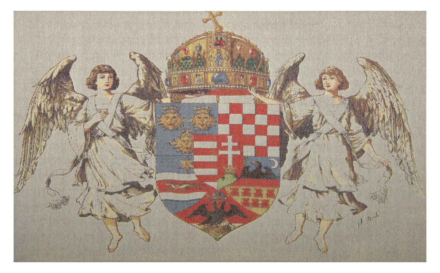 Hungary Coat of Arms Stretched Wall Tapestry