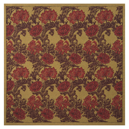 Chrysanthemum Bordo II Afghan Throw Wholesale