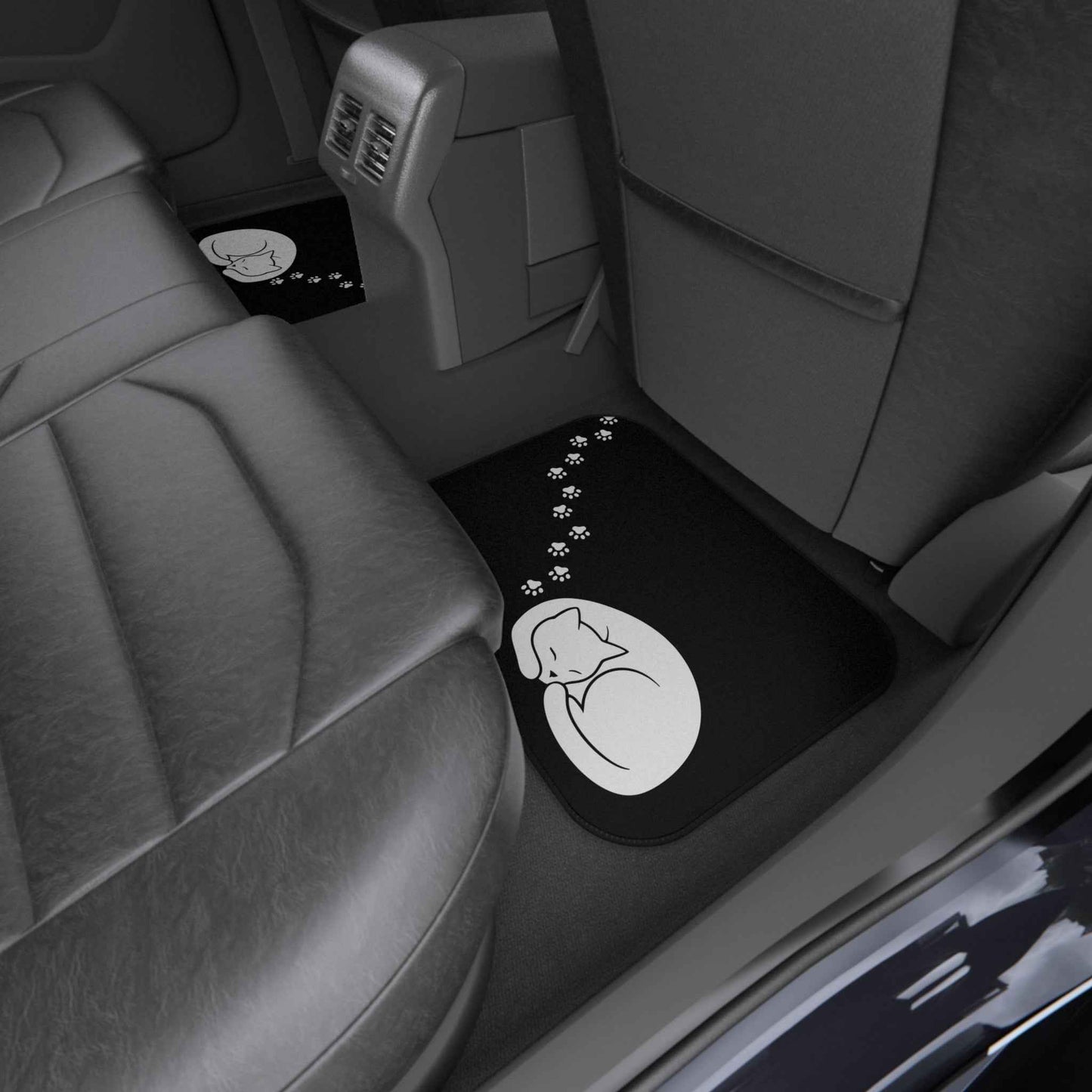Cat Paw Trail Car Floor Mats – Set of 4