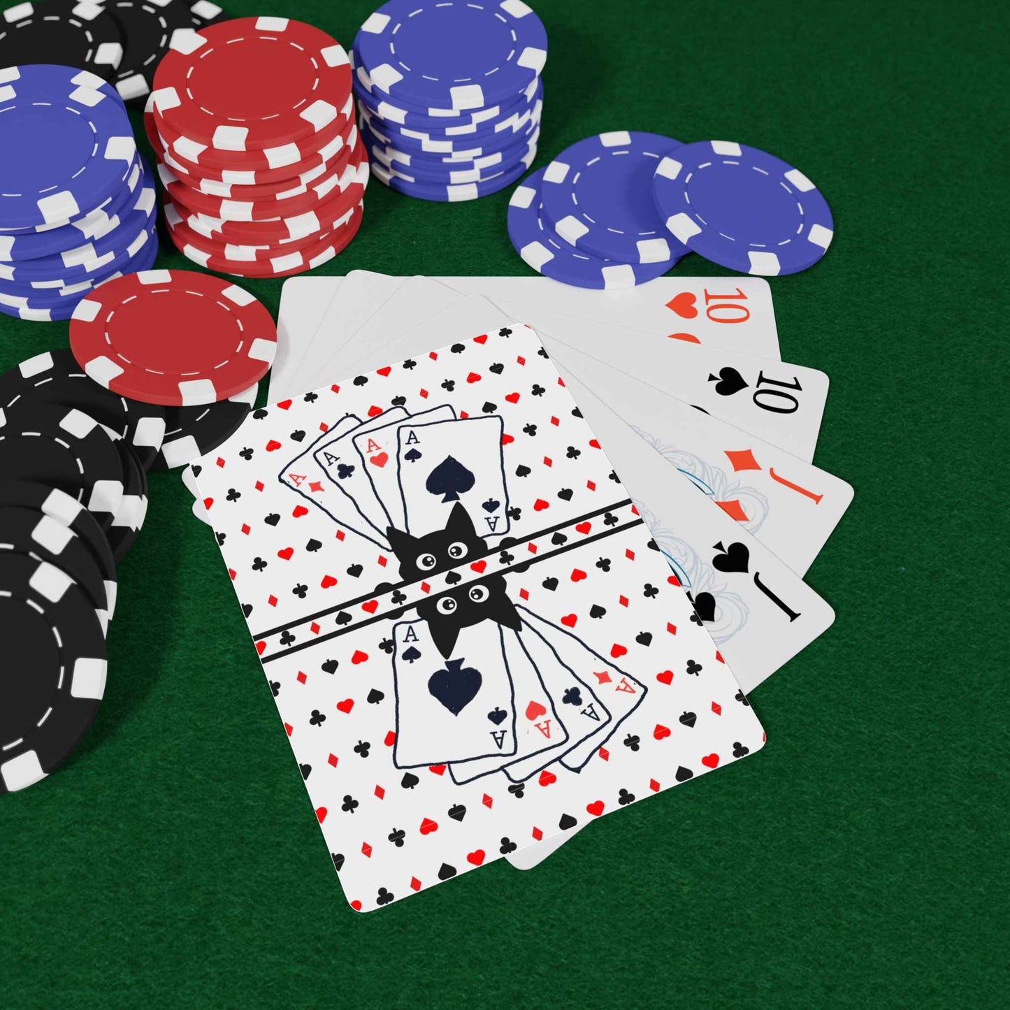 “Purrfect Aces” Cat Poker Playing Cards