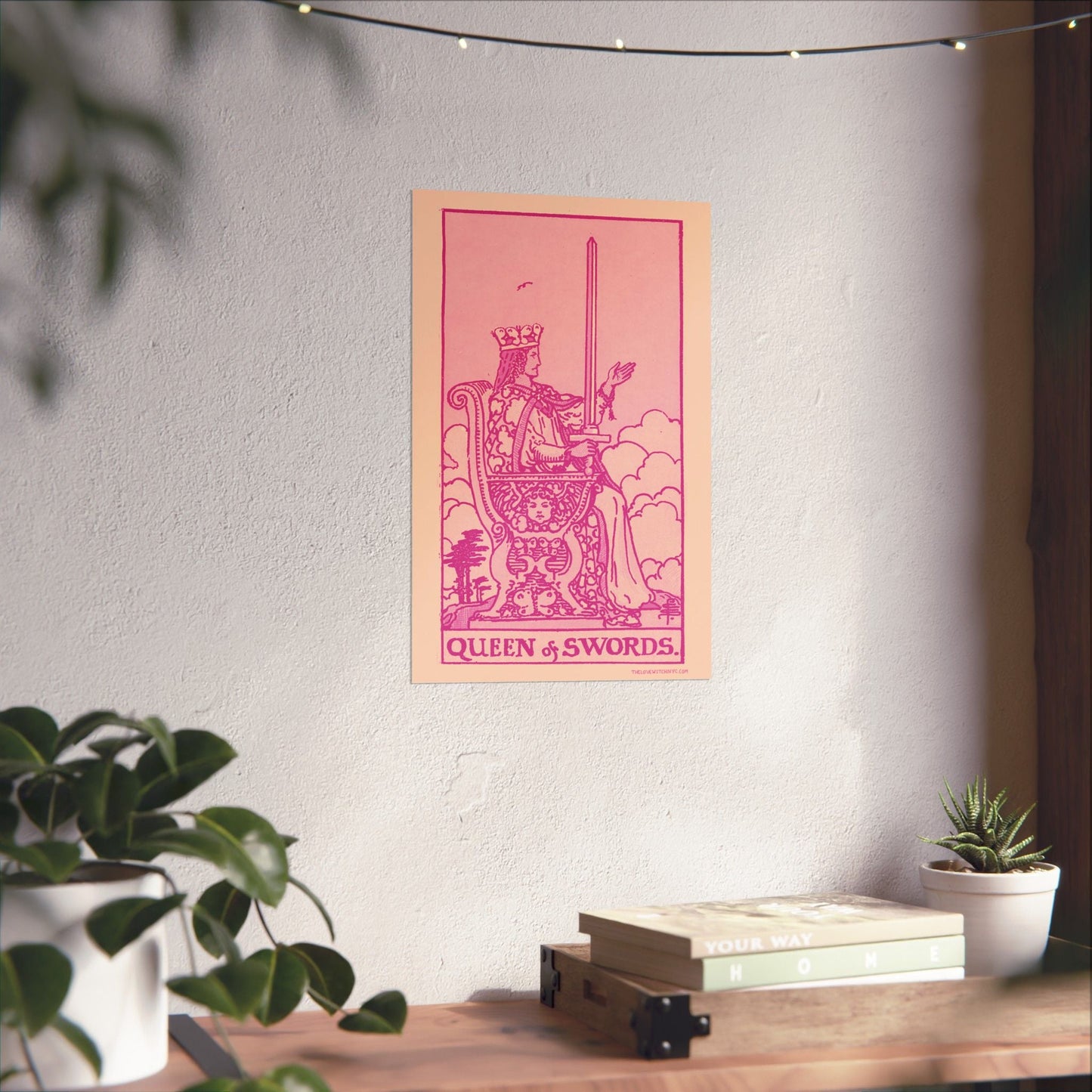 Queen of Swords Tarot Card Poster by The Love Witch