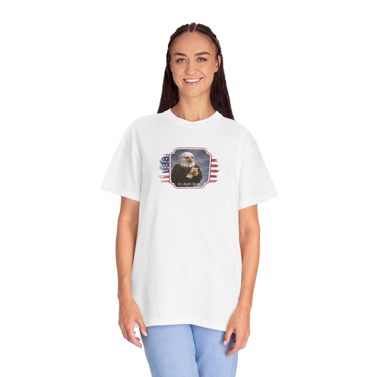 “It’s Right Here” Political Parody T-Shirt