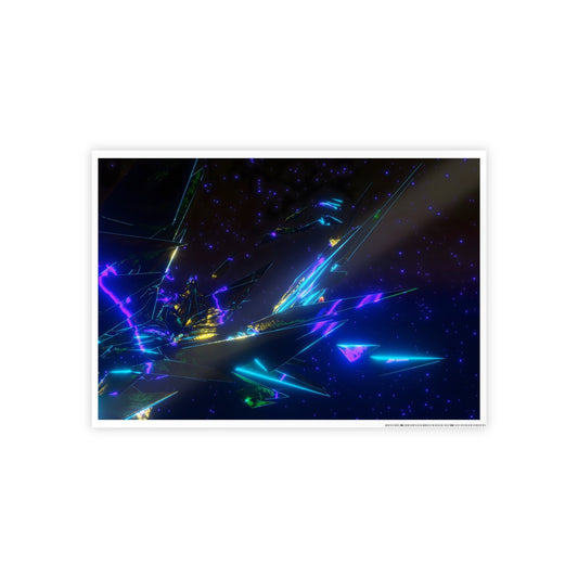 cosmic crown [orbital vision] art print