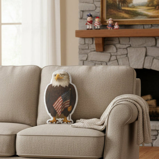 Weary Eagle Pillow — Steady, Not Spectacle