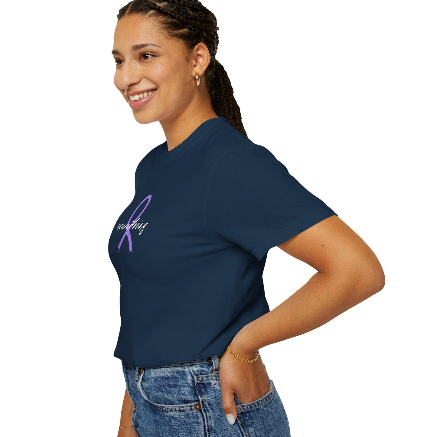 Neurostrong Epilepsy Awareness T-Shirt | Purple Ribbon Tee