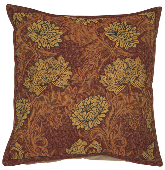 Chrysanthemum Brown Cushion Wholesale